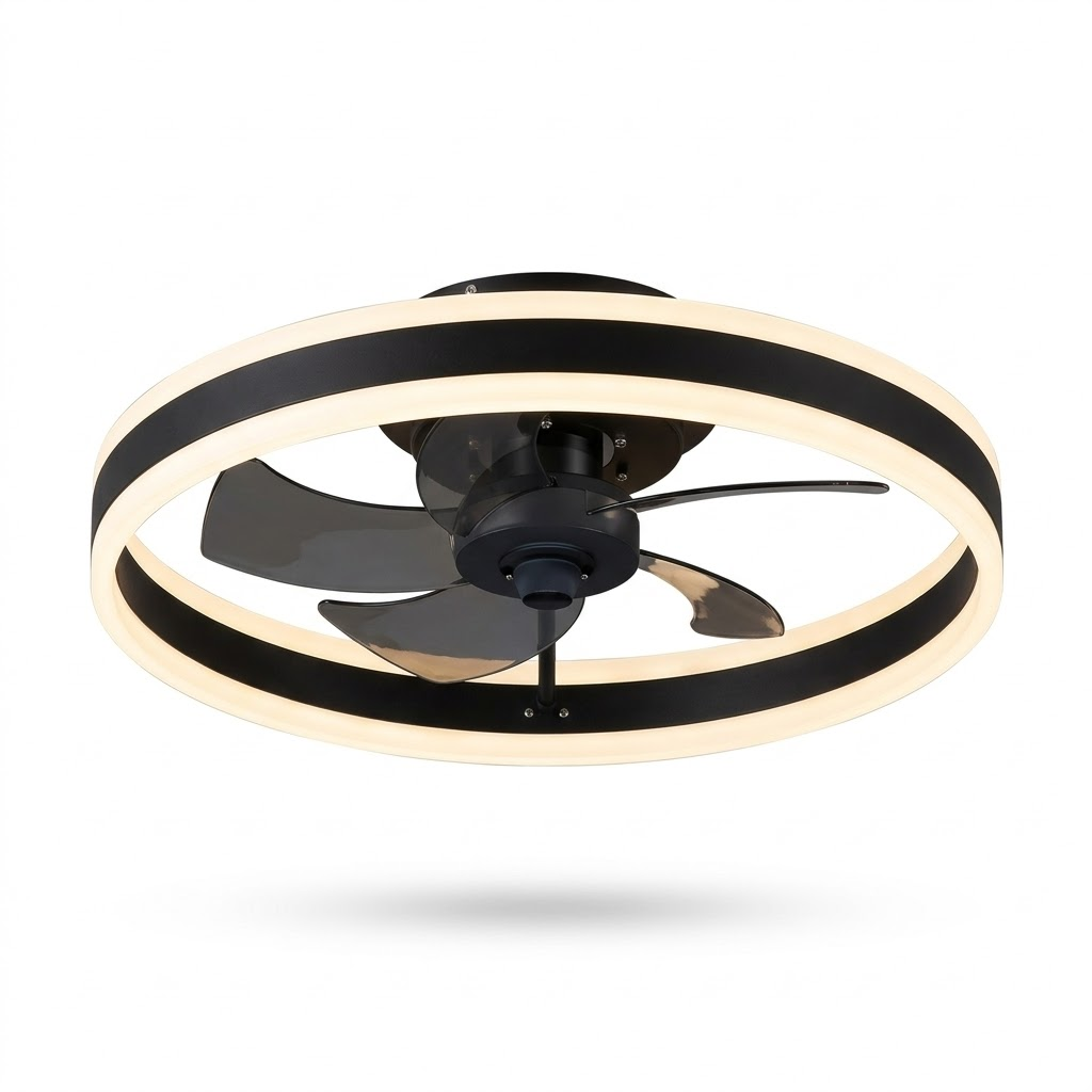 Ventilateur Plafond Compact LED