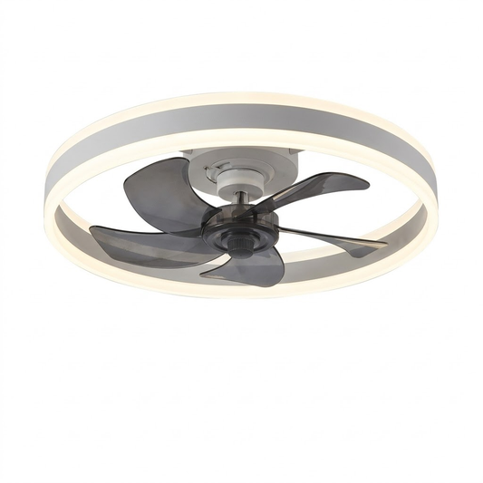 Zénith Air Cocon - Plafonnier Ventilateur Encastré 105 cm | Gris, Noir