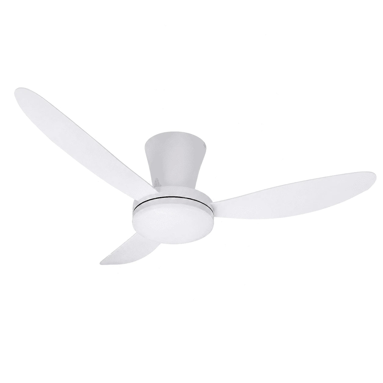Ventilateur de Plafond Fer Forgé — LED Tricolore